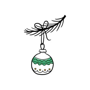 Christmas tree decoration Stock Illustration