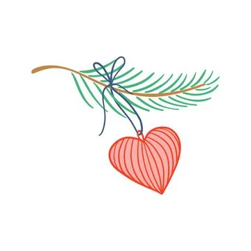 Christmas tree decoration Stock Illustration