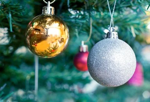 Christmas tree decoration Stock Photos