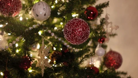 Christmas Tree Decorations 12 Stock Footage