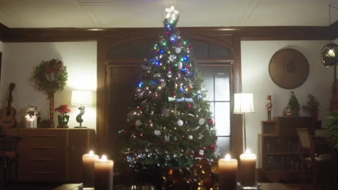 Christmas Tree Decorations 6K 48FPS SLO-MO Video stock 144463371