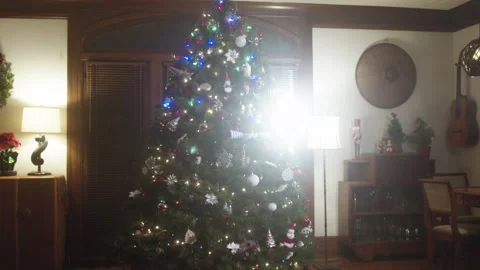 Christmas Tree Decorations 6K 48FPS SLO-MO Video stock 144463547