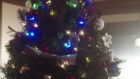 Christmas Tree Decorations 6K 48FPS SLO-MO Video stock 144463566