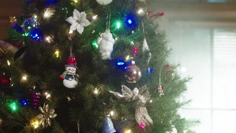 Christmas Tree Decorations 6K 48FPS SLO-MO Video stock 144463661