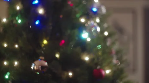 Christmas Tree Decorations 6K 48FPS SLO-MO Video stock 144463710