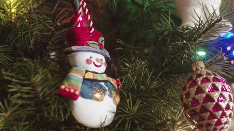 Christmas Tree Decorations 6K 48FPS SLO-MO Video stock 144463967