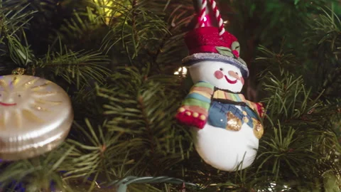 Christmas Tree Decorations 6K 48FPS SLO-MO Video stock 144467066