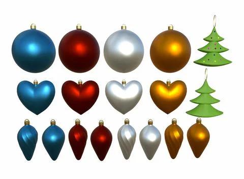 Christmas tree decorations on the background 3d-rendering イラスト素材