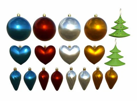 Christmas tree decorations on the background 3d-rendering Illustrazione stock