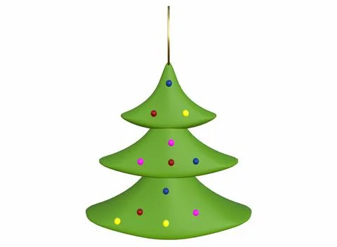 Christmas tree decorations on the background 3d-rendering 스톡 일러스트
