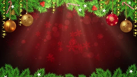 Christmas Tree Decorations Background Stock Footage 179786631