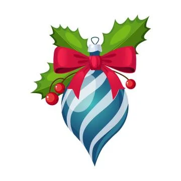 Christmas Tree Decorations. Bright Vector Stockillustratie