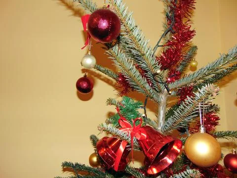 Christmas tree with decorations - colors Photos