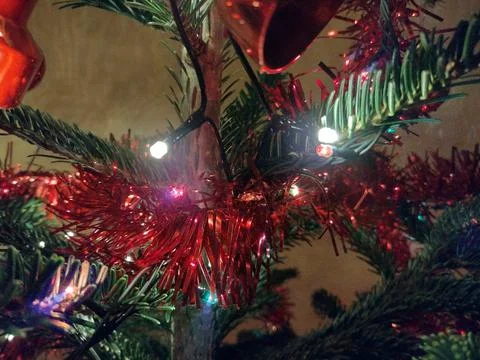 Christmas tree with decorations - colors Photos