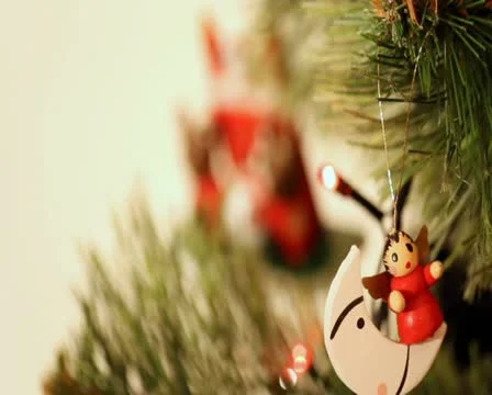 Christmas-tree decorations Stock Footage 12507924