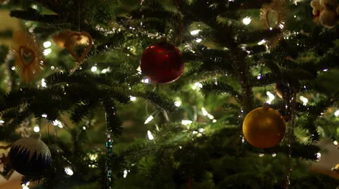 Christmas tree decorations Stock Footage 36738774