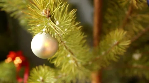 Christmas-tree decorations Stock Footage 44813266