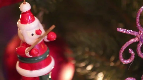 Christmas tree decorations Stock-Footage 45173706