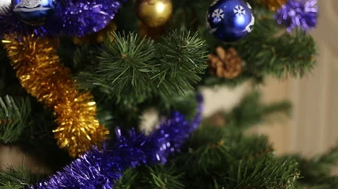 Christmas-tree decorations Vidéo 55842330