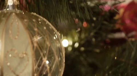 Christmas tree decorations 스톡 동영상 58138074