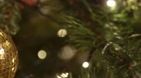 Christmas tree decorations Stock Footage 58138114