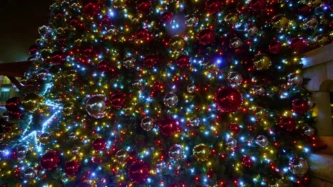 Christmas tree decorations Stock Footage 71077814