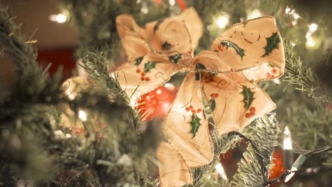 Christmas tree decorations Stock Footage 99524023