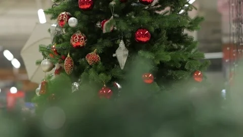 Christmas Tree Decorations Stock Footage 141770106