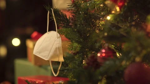 Christmas tree decorations Stock Footage 143848518