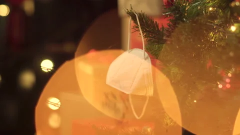 Christmas tree decorations Stock Footage 143848519