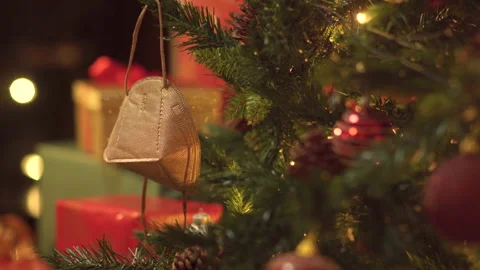 Christmas tree decorations Stock Footage 143848712