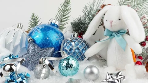 Christmas tree decorations. Stock Footage 226788112
