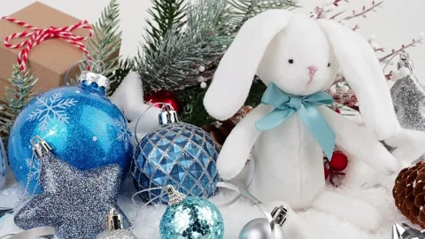 Christmas tree decorations. Stock Footage 226788141