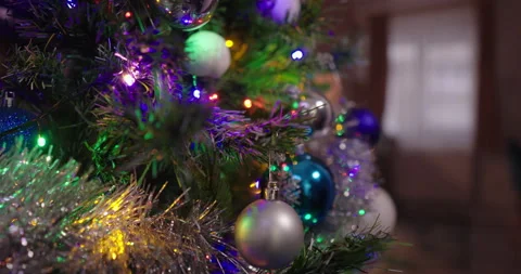 Christmas tree decorations Stock Footage 256903881