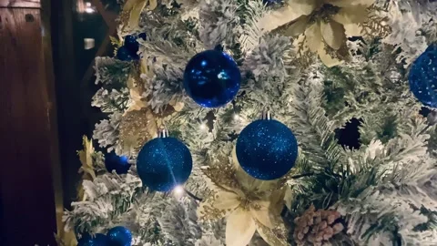 Christmas Tree Decorations Stock Footage 258378529