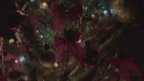 Christmas Tree, decorations. Stock Footage 259090377