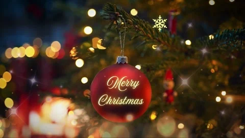 Christmas tree decorations Video stock 294664978