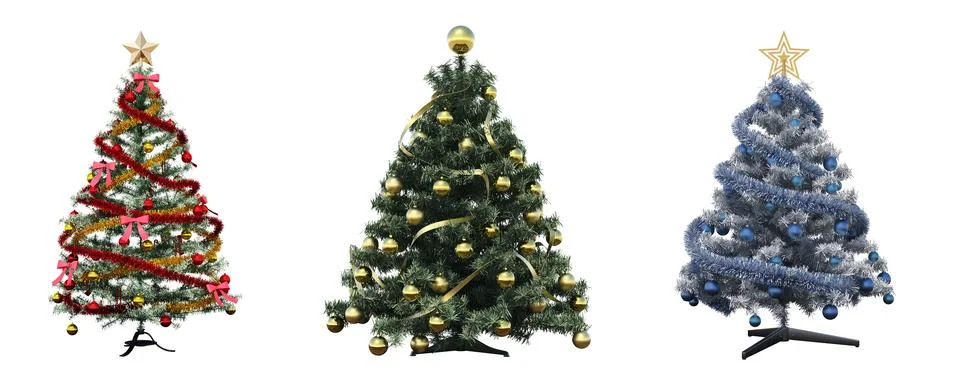 Christmas tree with decorations Stock Illustration