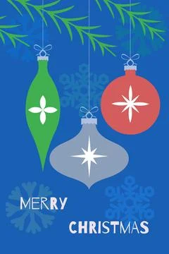 Christmas tree decorations. Illustration. Stock Illustration