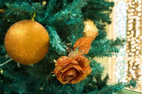 Christmas tree decorations Stock Photos