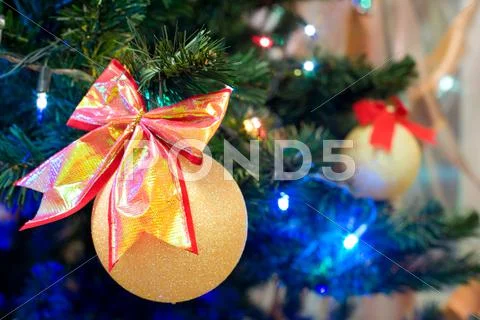 Christmas tree decorations Stock Photos