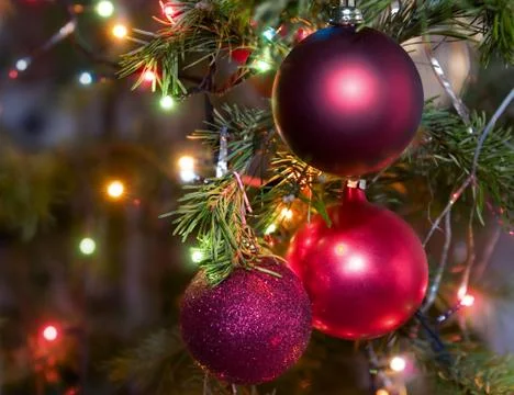 Christmas-tree decorations Foto stock