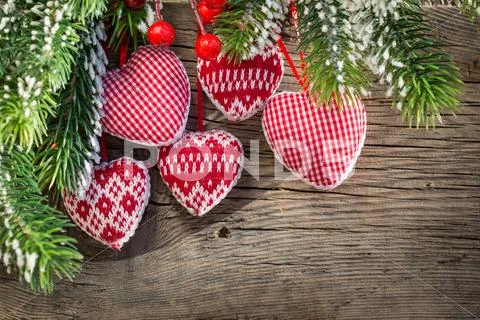 Christmas tree decorations Stock Photos