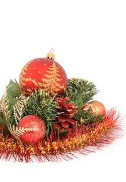 Christmas tree decorations Stock Photos