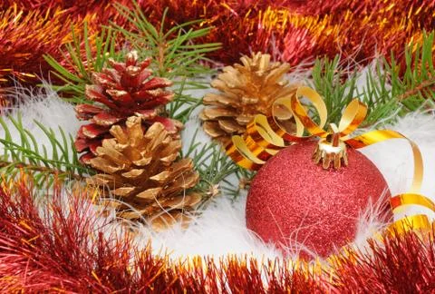 Christmas tree decorations Stock Photos