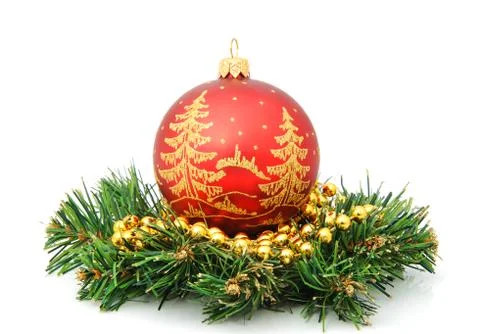 Christmas-tree decorations Stock Photos