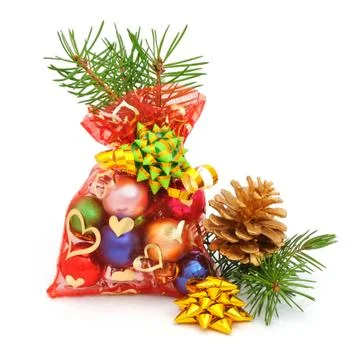 Christmas tree decorations Stock Photos