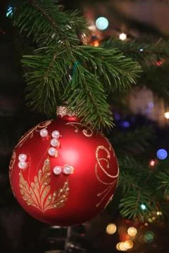 Christmas-tree decorations Foto stock