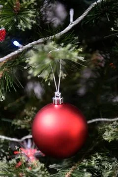 Christmas tree decorations Stock Photos