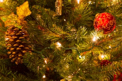 Christmas Tree decorations. Stock Photos